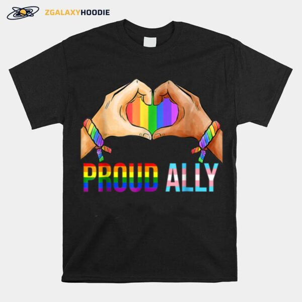 Proud Ally Lgbt Transgender Flag Gay Pride Lesbian T B0B316Vpvq T-Shirt