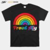 Proud Ally Lgbtqi Transgender Flag T-Shirt