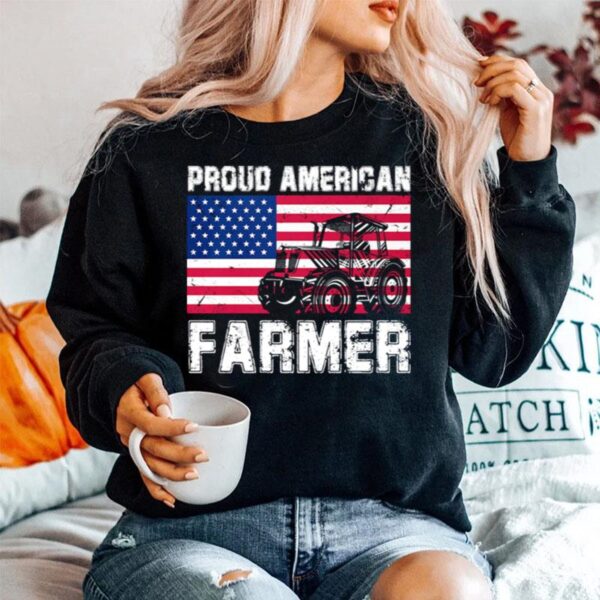 Proud American Farmer Flag Sweater