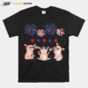 Proud American Flag Pigs 4Th Of July T-Shirt