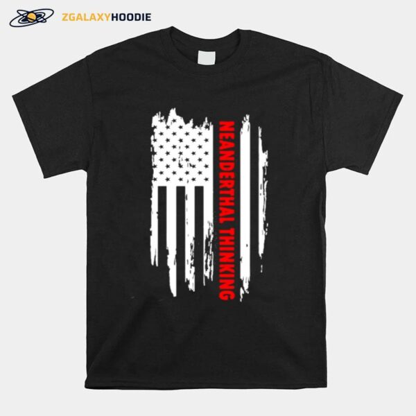 Proud American Neanderthal Thinking Us Flag Classic T-Shirt