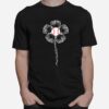 Proud Baseball Grandma Flower Glove T-Shirt