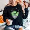 Scary Dracula Head Funny Halloween Costume Vampire Count Sweater