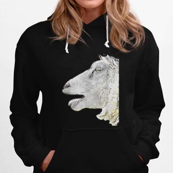 Schafsgesicht Originalkunst Schafkunst Keine Worte Hoodie