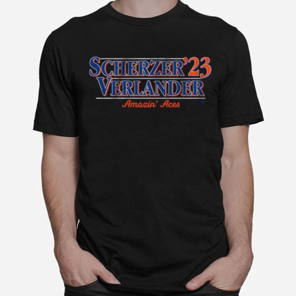 Scherzer Verlander 23 Amazin Aces T-Shirt