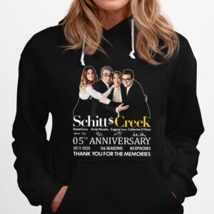 Schitt Creek 05Th Anniversary Thank You For The Memories Signature Hoodie