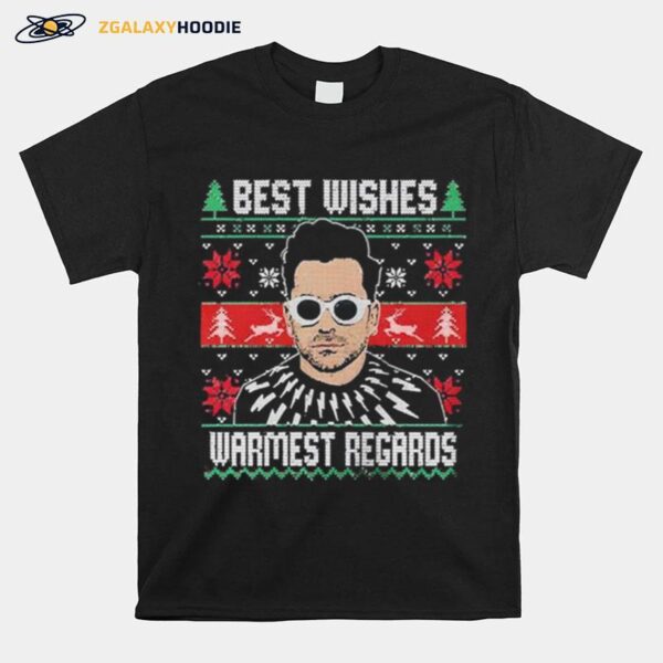 Schitts Creek Best Wishes Warmest Regards Ugly Christmas T-Shirt