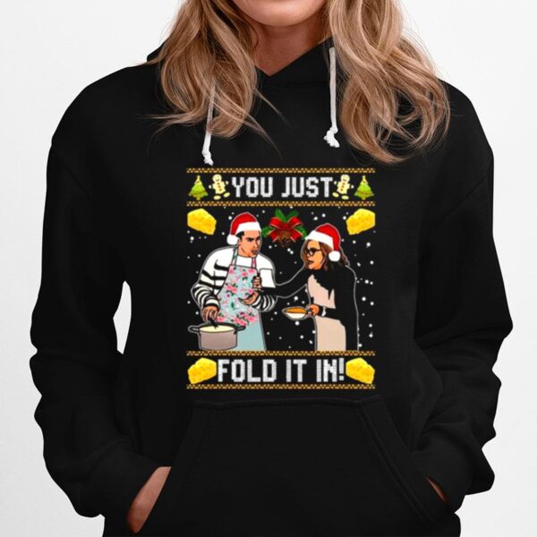 Schitts Creek You Just Fold It In Christmas Hoodie