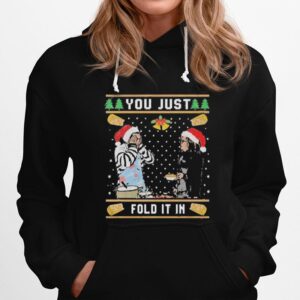 Schitts Creek You Just Fold It In Ugly Christmas Hoodie