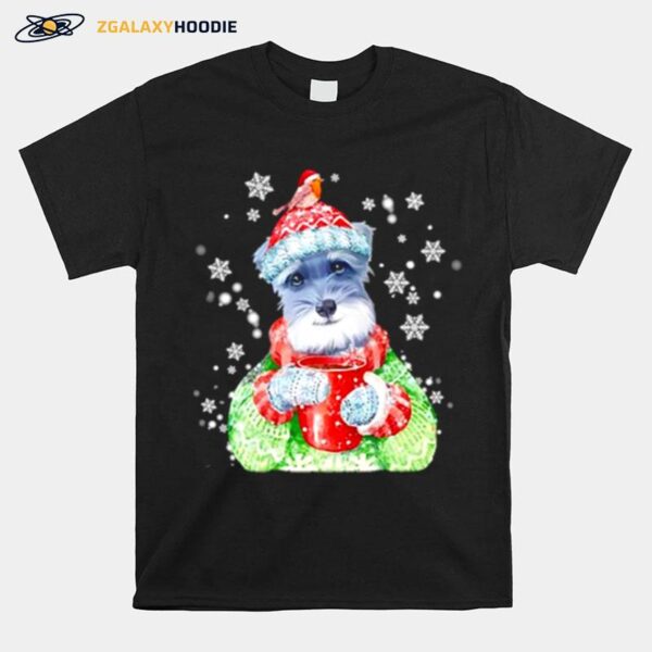 Schnauzer Warm Winter Christmas Dog Lover T-Shirt