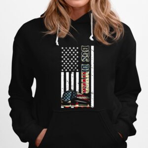 School Bus Driver American Flag Hoodie