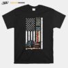 School Bus Driver American Flag T-Shirt