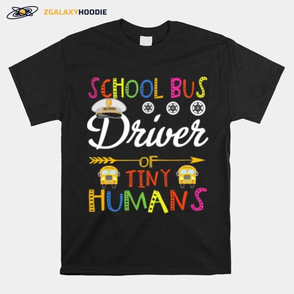 School Bus Driver Tiny Humans T-Shirt