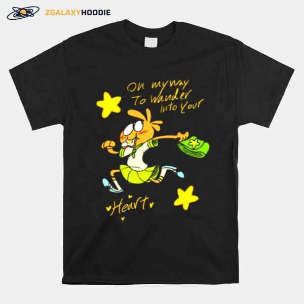 School Girl On My Way To Wander Into Your Heart Wander Over Yonder T-Shirt