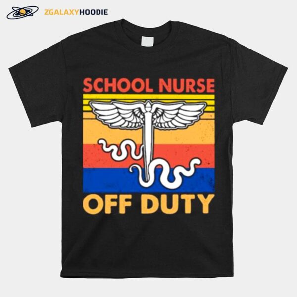 School Nurse Off Duty Emt Vintage T-Shirt