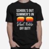 School Nurse Off Duty Retro Sunglasses T-Shirt