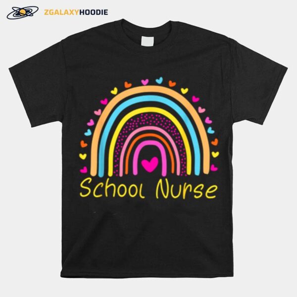 School Nurse Rainbow Nurse T-Shirt