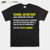 School Secretary Office Back To School Appreciation T-Shirt