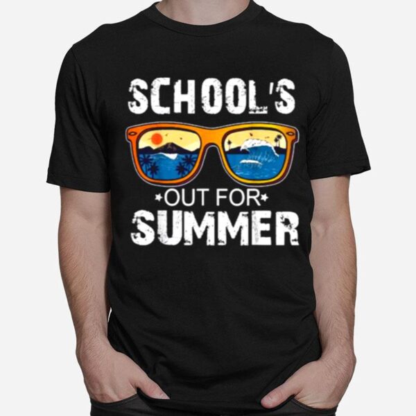 Schools Out For Summer Beach Glasses T-Shirt