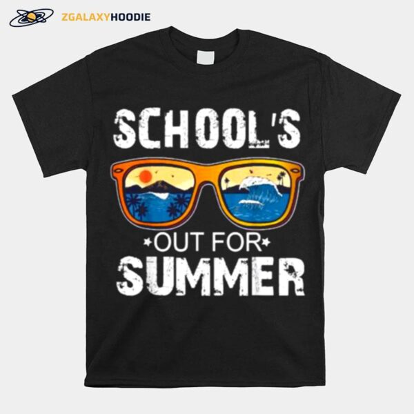 Schools Out For Summer Beach Glasses T-Shirt