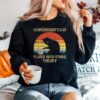 Schrodingers Cat Played With String Theory Vintage Retro Sweater