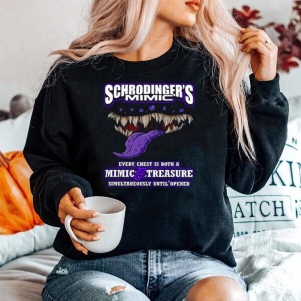 Schrodingers Mimic Every Chest Is Both A Mimic And Treasure Halloween Sweater