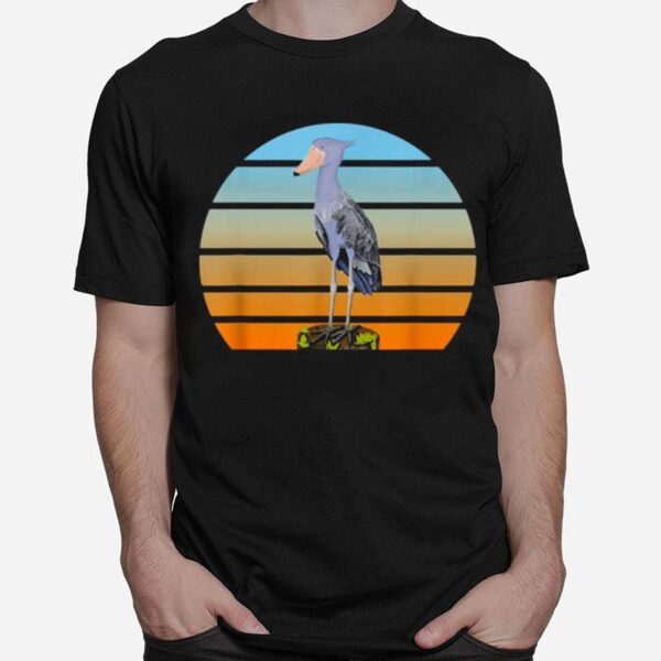 Schuhschnabel Vogel Singvogel Vogelfreund Vogelbeobachter Vintage Retro T-Shirt