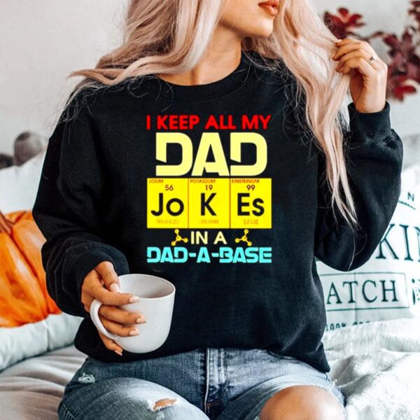 Science I Keep All My Dad Jokes In A Dad A Base Sweater