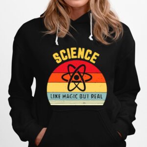 Science Like Magic But Real Science Teacher Funny Retro Hoodie