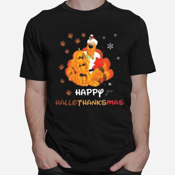 Scooby Doo Happy Hallothanksmas Christmas Halloween T-Shirt