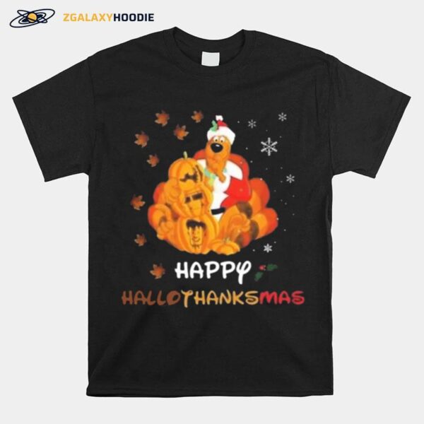 Scooby Doo Happy Hallothanksmas Christmas Halloween T-Shirt