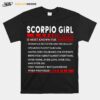 Scorpio Girl Is Most Known For Human Life Detector And The Realist T-Shirt