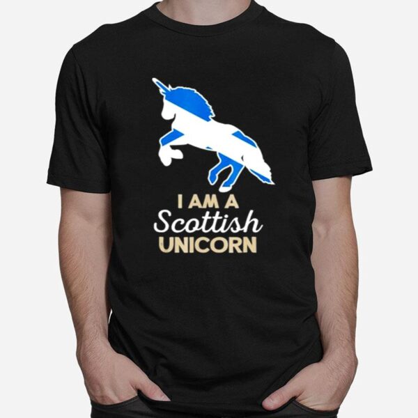 Scotland Flag Scottish Unicorn Casual T-Shirt