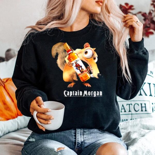 Scrat Do Chris Wedge Holding Captain Morgan Logo Sweater