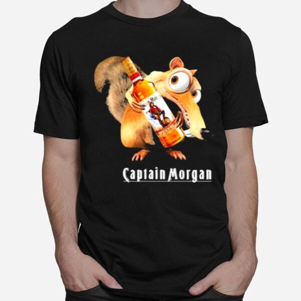 Scrat Do Chris Wedge Holding Captain Morgan Logo T-Shirt