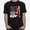 Scuba Diving Gear American Scuba Diver Down Flag Vintage T-Shirt