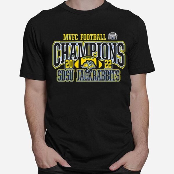 Sdsu Jackrabbits Champions Mvfc Football 2022 T-Shirt