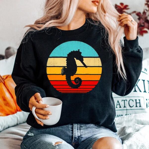 Seahorse Retro Vintage 60S 70S Sea Animal Sweater