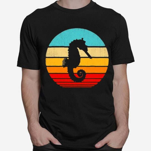 Seahorse Retro Vintage 60S 70S Sea Animal T-Shirt