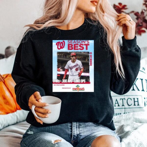 Season Best 45 Joey Meneses In 6 Mlb Games Presented By Melissas Sweater