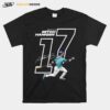 Seattle Mariners Mitch Haniger Number 17 Outline T-Shirt