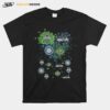 Seattle Seahawks Mariners Storm Sounders Fc Hearts T-Shirt