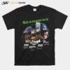 Seattle Seahawks Tyler Lockett Russell Wilson Chris Carson Dk Metcalf Signatures T-Shirt