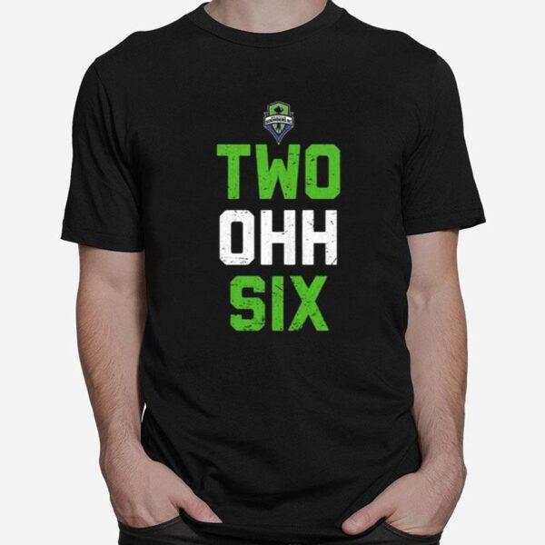 Seattle Sounders Area Code Text Two Ohh Six T-Shirt