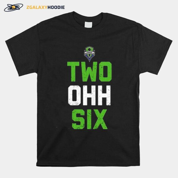 Seattle Sounders Area Code Text Two Ohh Six T-Shirt