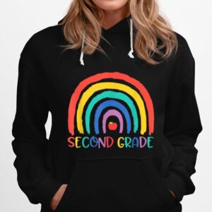 Second Grade Rainbow Girls Boys Teacher Team 2Nd Grade Squad Hoodie