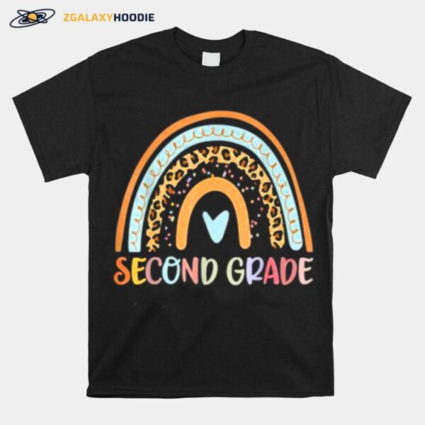 Second Grade Rainbow Leopard Girls Teacher Team 2Nd Grade T-Shirt