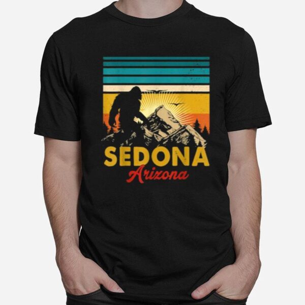 Sedona Arizona Bigfoot National Park Mountains Camping Vintage T-Shirt