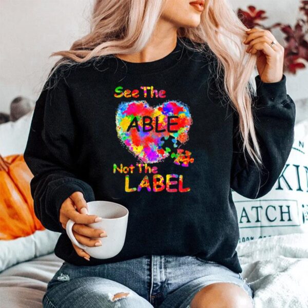 See The Able Not The Label Heart Sweater