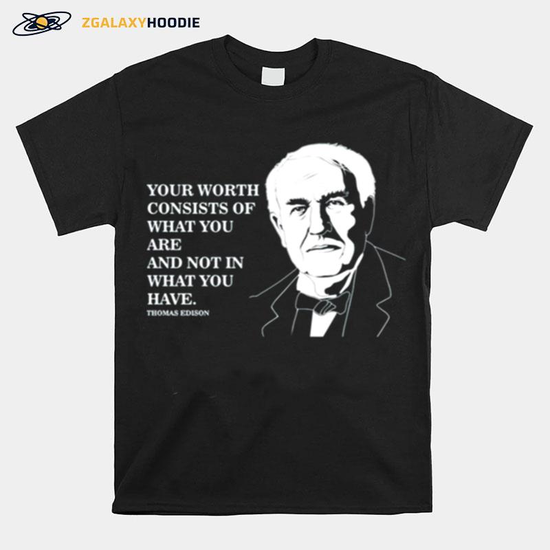 Self Worth Famous Motivational Quote Thomas Edison